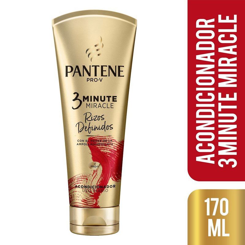 PANTENE - Acondicionador 3 Minute Miracle Rizos Definidos mL
