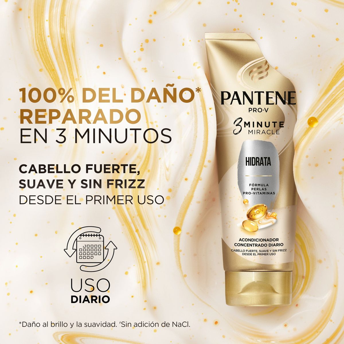 PANTENE - Acondicionador Pantene 3 Minute Miracle Hidrata Con Perlas Pro-vitaminas Envase 170 mL