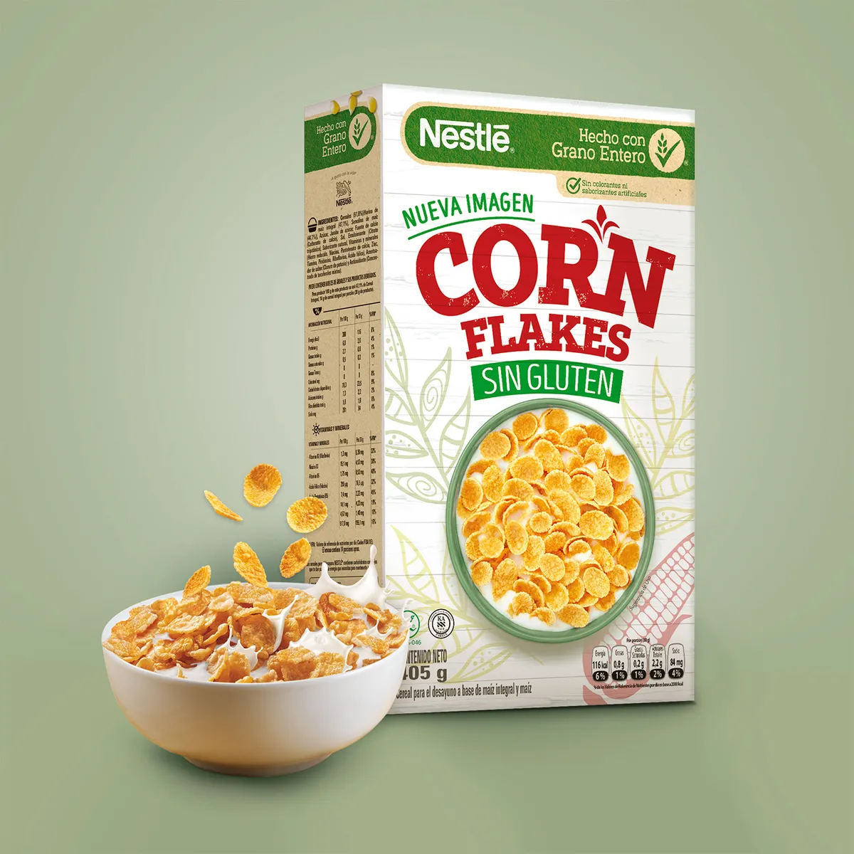 NESTLE - Cereal Nestlé Corn Flakes Sin Gluten Bolsa 405 g