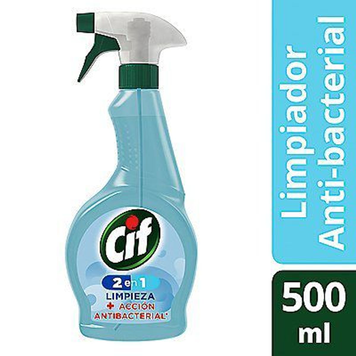 CIF - Limpiador Líquido Baño Cif Antibacterial 2 en 1 Gatillo Envase 500 mL