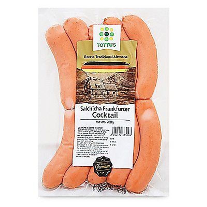 TOTTUS - Salchicha Frankfurt Cocktail Premium Tottus 200 g