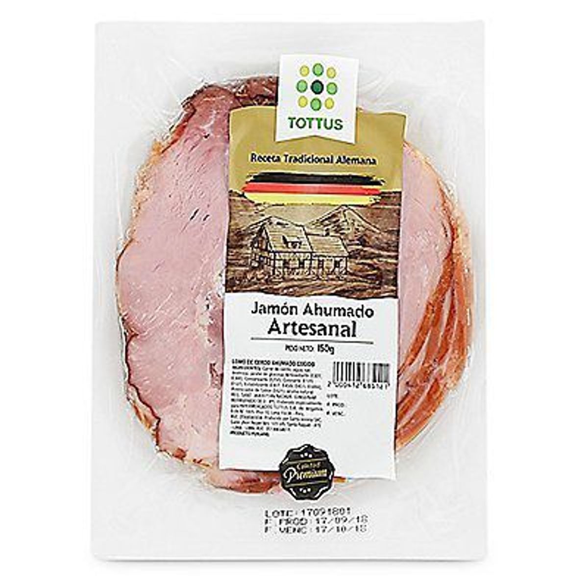 TOTTUS - Jamón Ahumado Tottus Artesanal 150 g