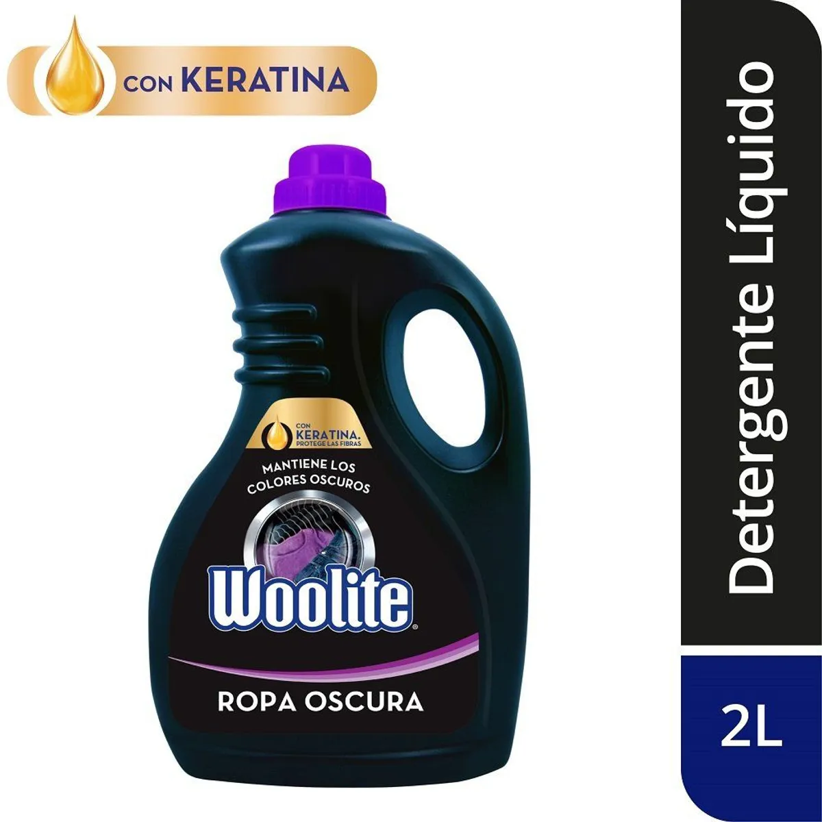 WOOLITE - Detergente Líquido Woolite Ropa Oscura Envase 2 L