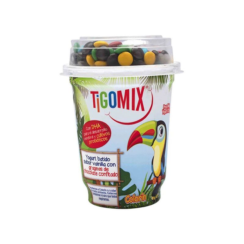 TIGO - Yogurt Tigomix Grageas Envase 125 g
