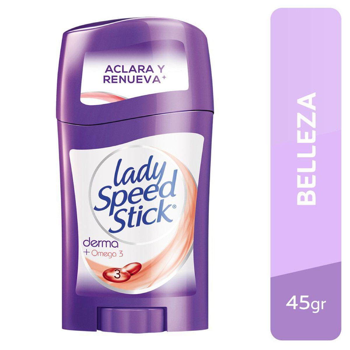 LADY SPEED STICK - Antitranspirante en Barra Lady Speed Stick Derma Omega 3 Envase 45 g
