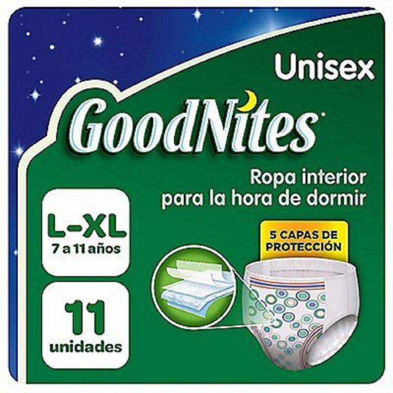 HUGGIES - Pañales Huggies Goodnites Talla G Empaque 11 Und