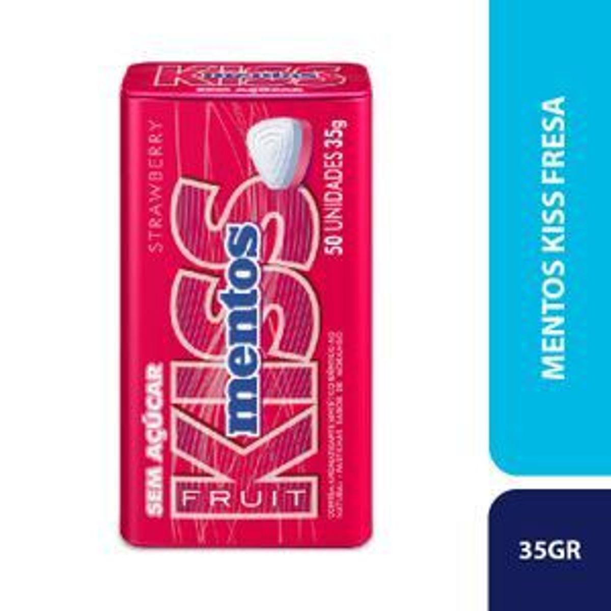 MENTOS - Mentos Kiss Fresa x 35 g