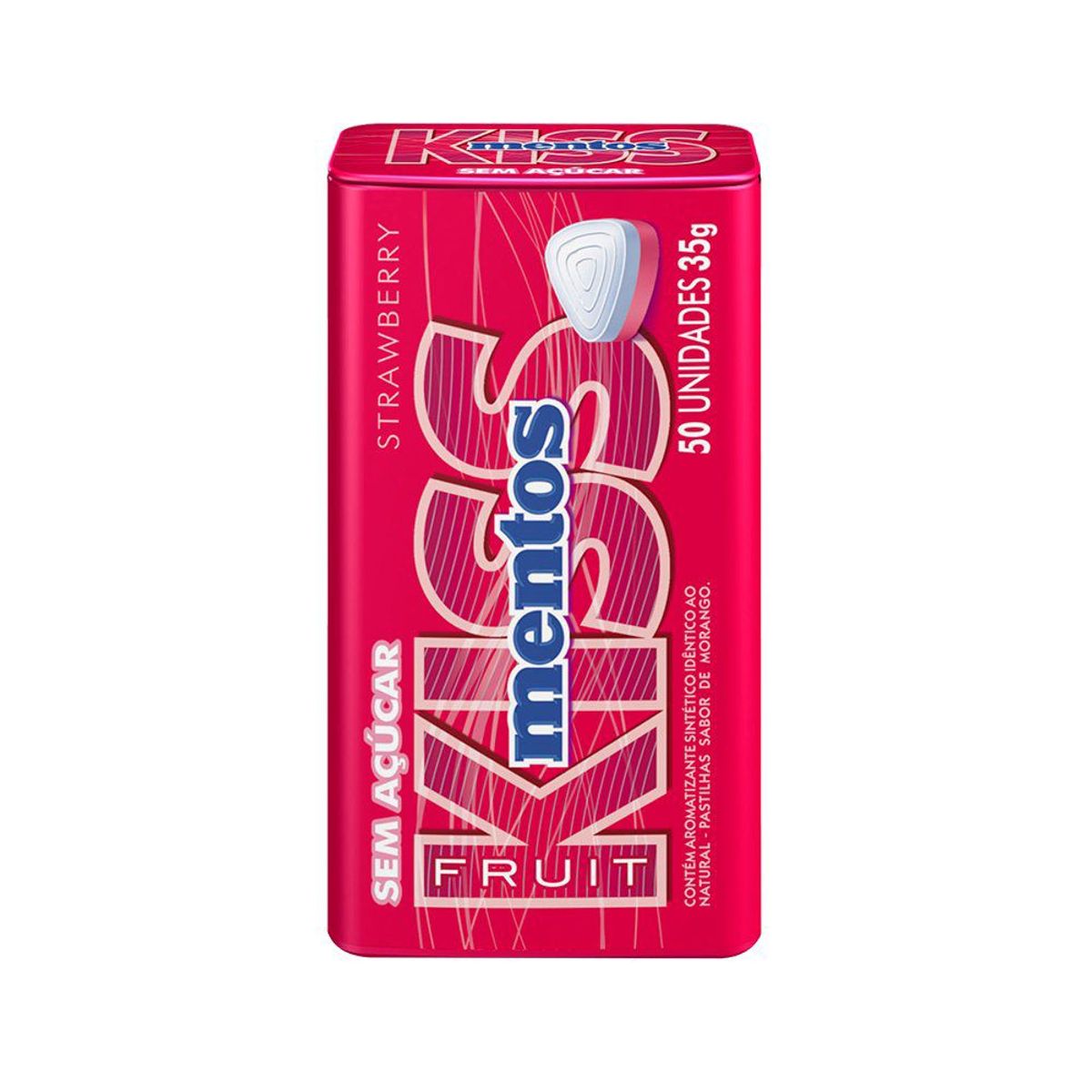 MENTOS - Caramelos Mentos Kiss Fresa Display 12 Und