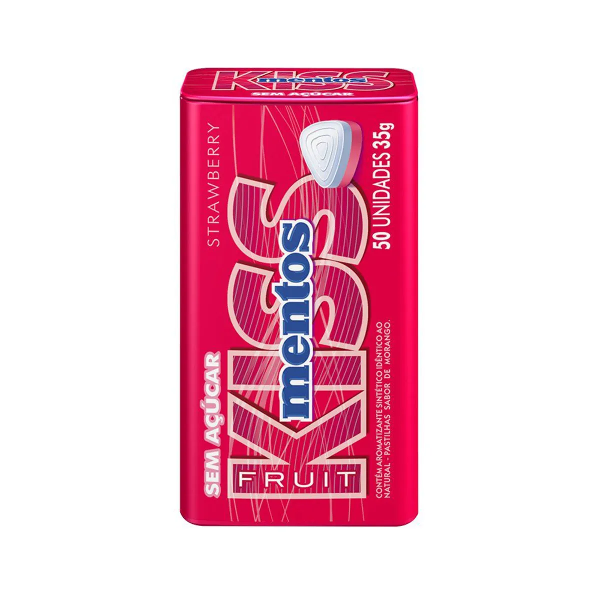 MENTOS - Caramelos Mentos Kiss Fresa Display 12 Und