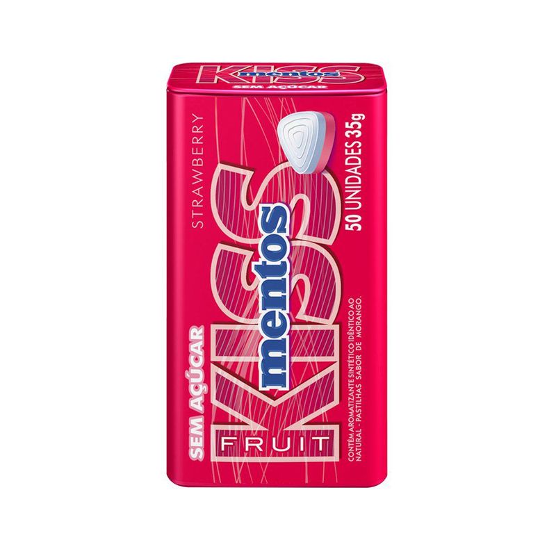 MENTOS - Caramelos Mentos Kiss Fresa x 12 Unidades