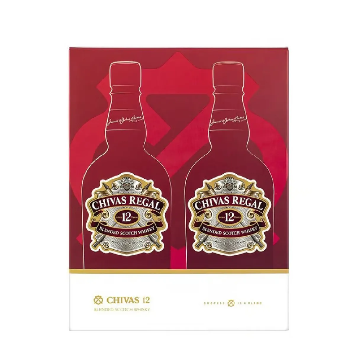 CHIVAS REGAL - Whisky Chivas Regal 12 Años Pack 2 Botellas 750 mL