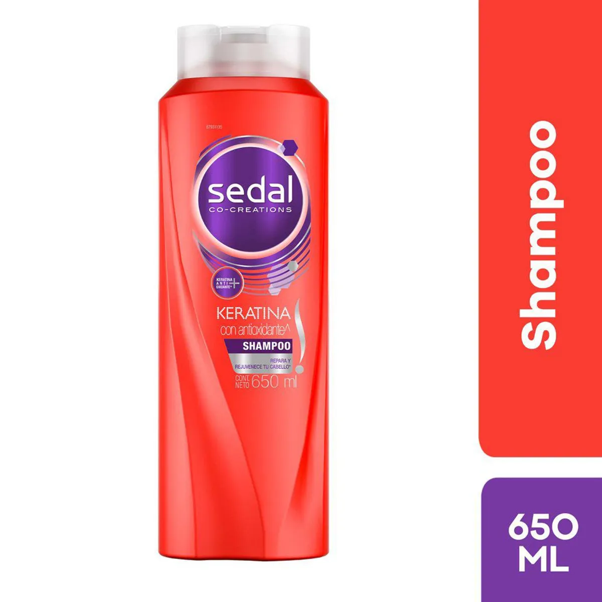 SEDAL - Shampoo Sedal Keratina Antioxidante Botella 650 mL