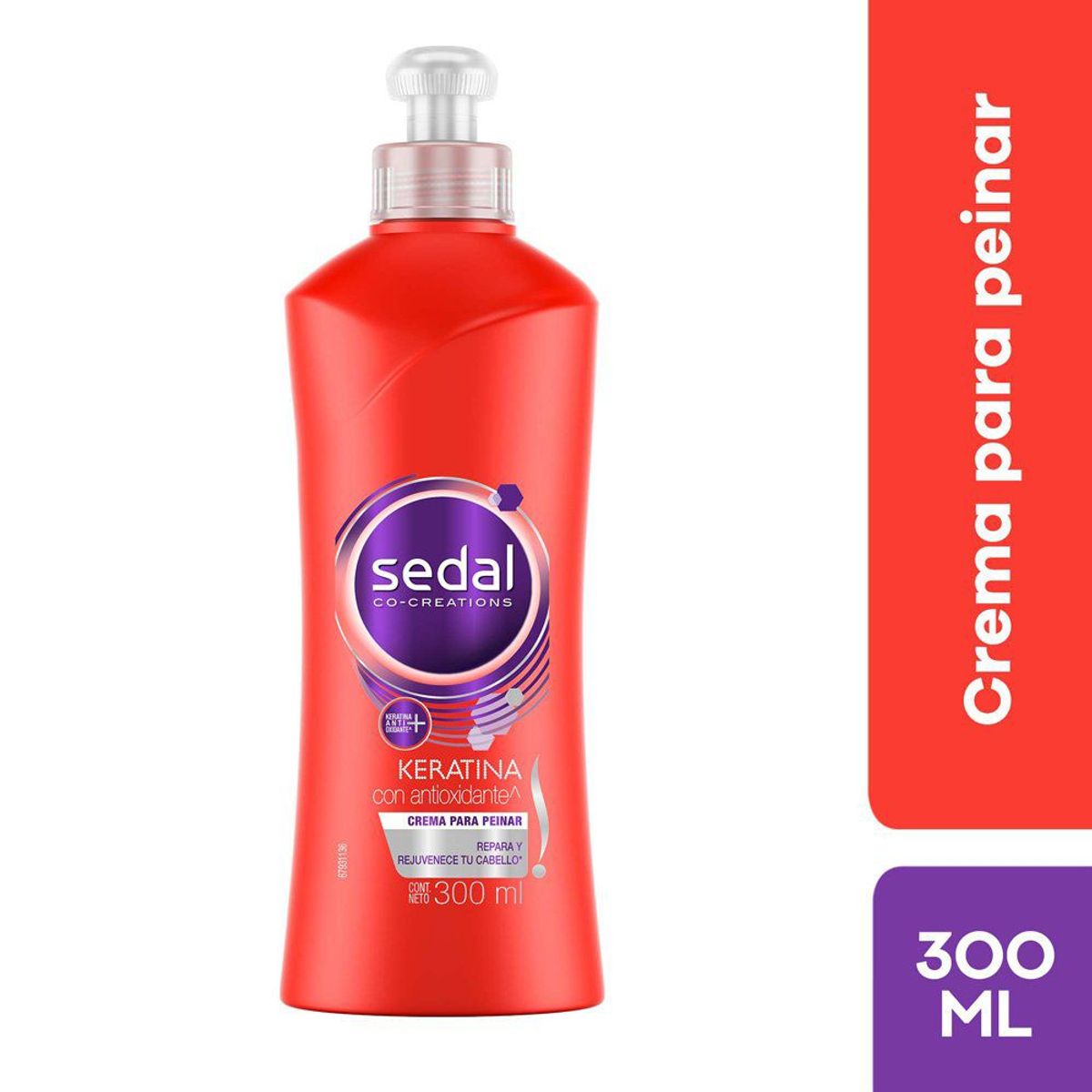 SEDAL - Crema para Peinar Sedal Keratina Botella 300 mL