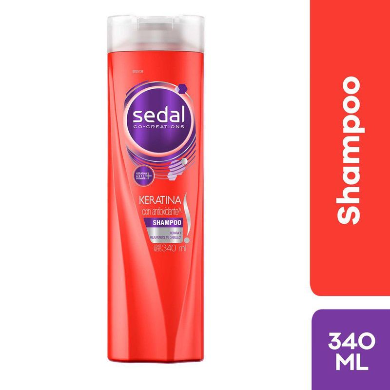 SEDAL - Shampoo Sedal Keratina Con Antioxidante Botella 340 mL