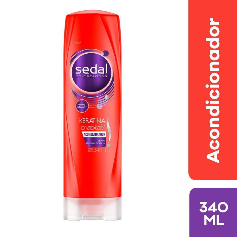 SEDAL - Acondicionador Sedal Keratina Antioxidantes Envase 340 mL