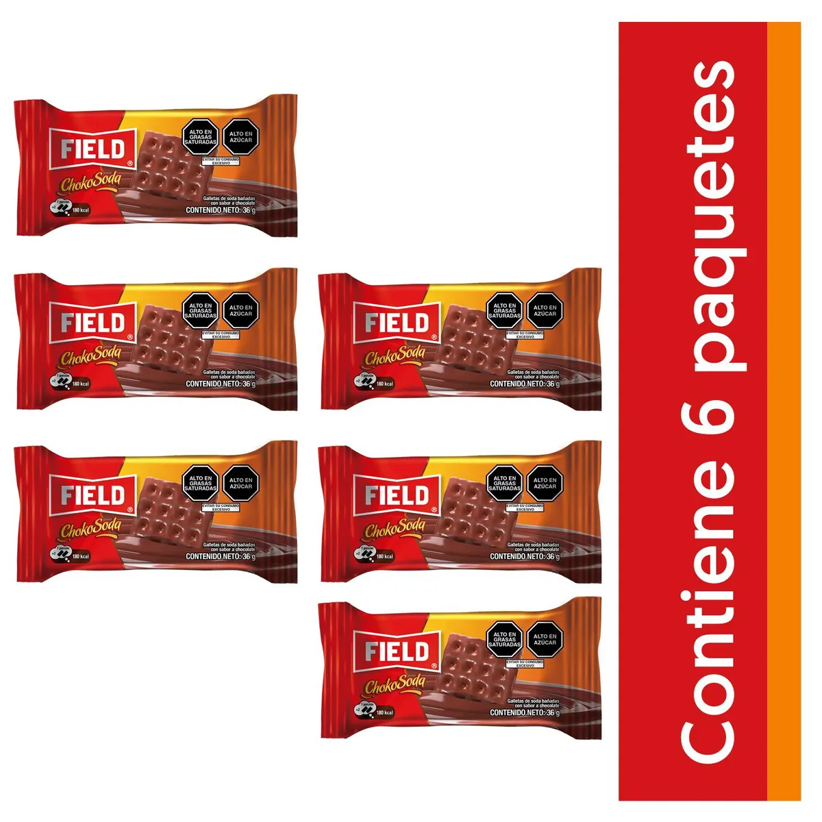 FIELD - Galleta Field Chokosoda Sixpack 216 g