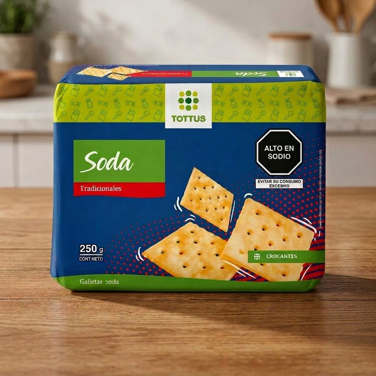 TOTTUS - Galleta de Soda Tottus Bolsa 250 g