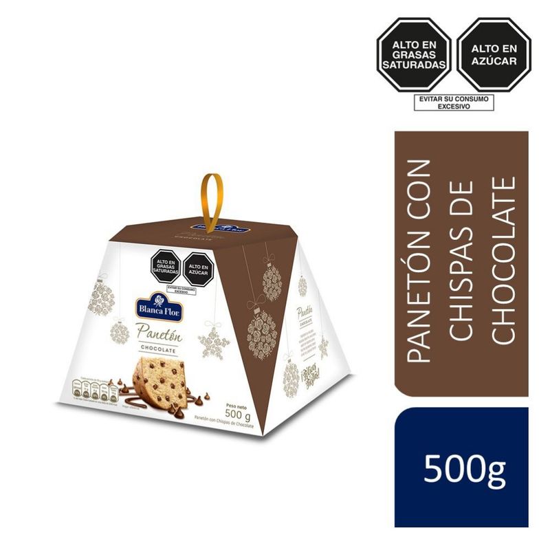 TOTTUS - Paneton Chocolate Blanca Flor 500 g