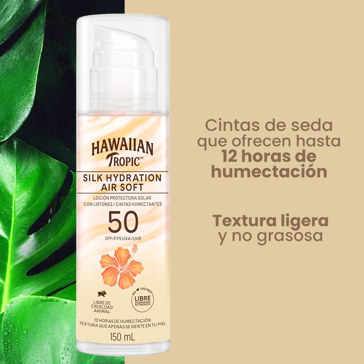 HAWAIIAN TROPIC - Protector Solar Corporal Hawaiian Tropic Silk Air Soft Envase 150 mL