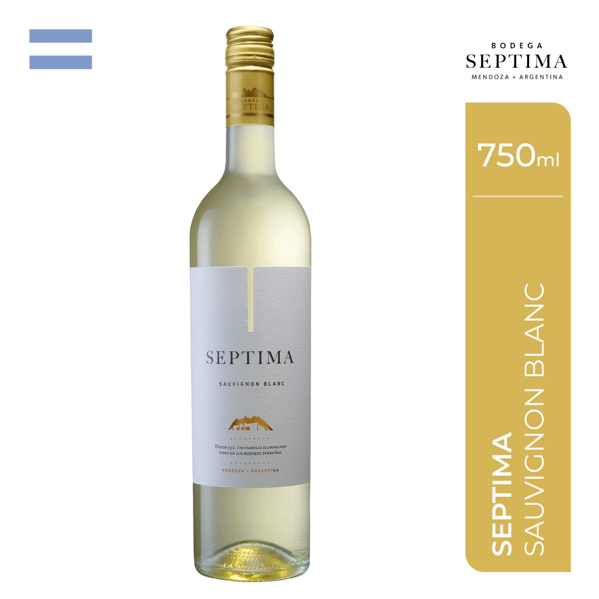 SEPTIMA - Vino Séptima Sauvignon Blanco Botella 750 mL