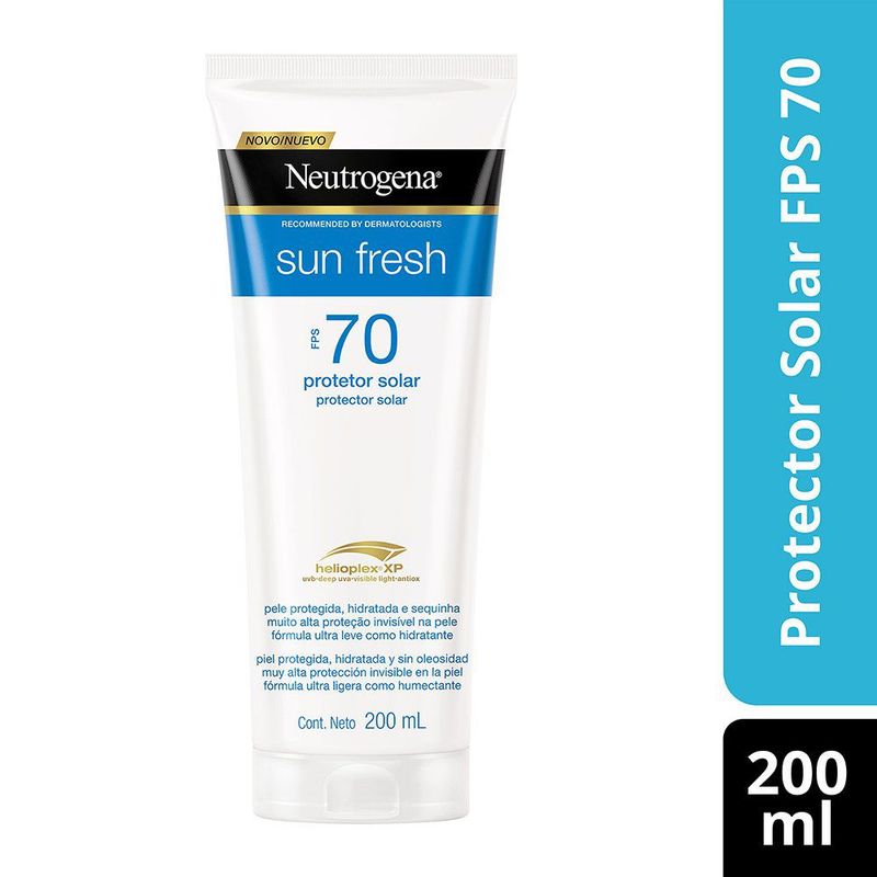 NEUTROGENA - Protector Solar Neutrogena Sun Fresh SPF70 Envase 200 mL