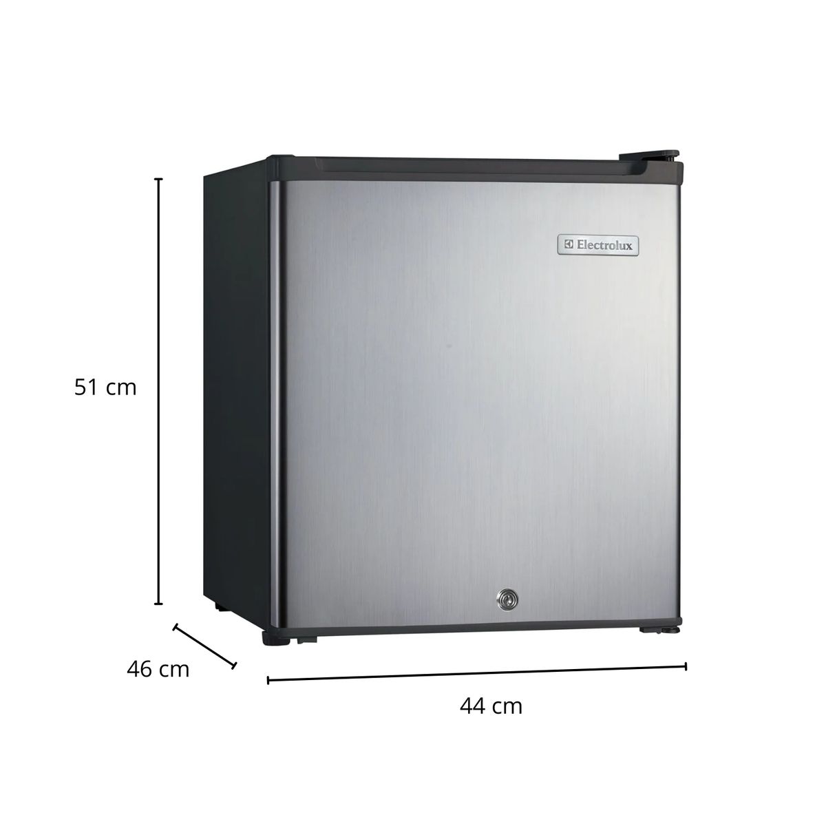 ELECTROLUX - Frigobar 47L Plateado con Llave