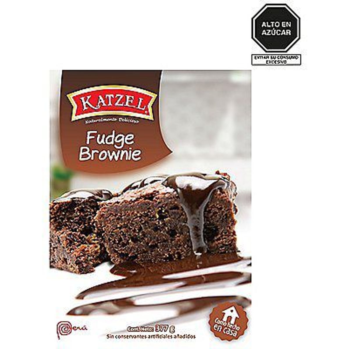 KATZEL - Mezcla para Fudge Brownie Katzel Caja 377 g