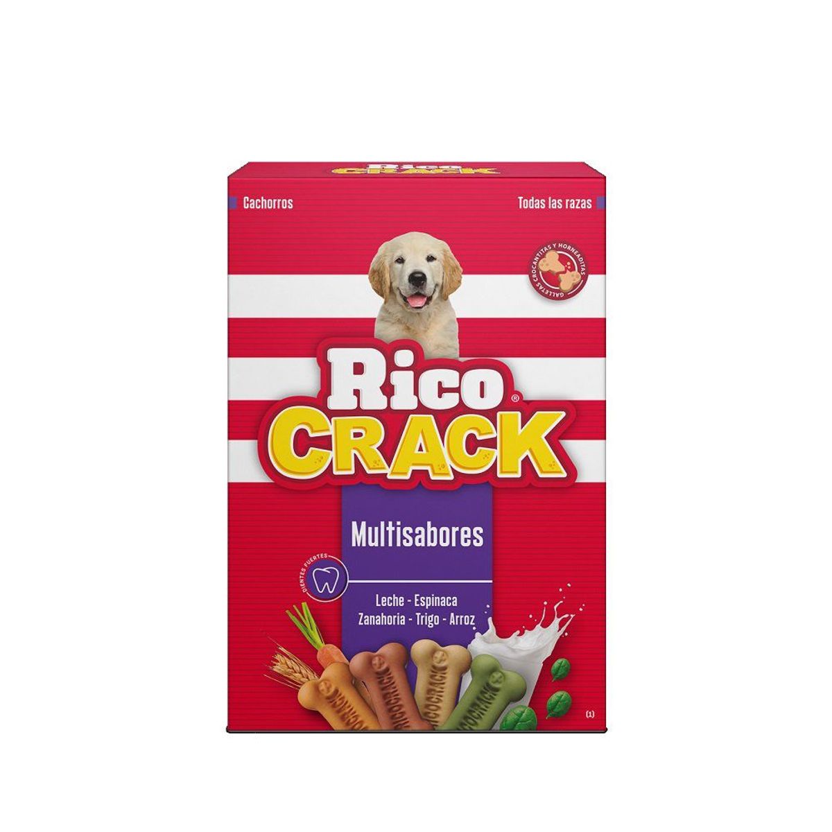 RICOCRACK - Galletas Cachorros Ricocrack Multisabores Caja 200 g