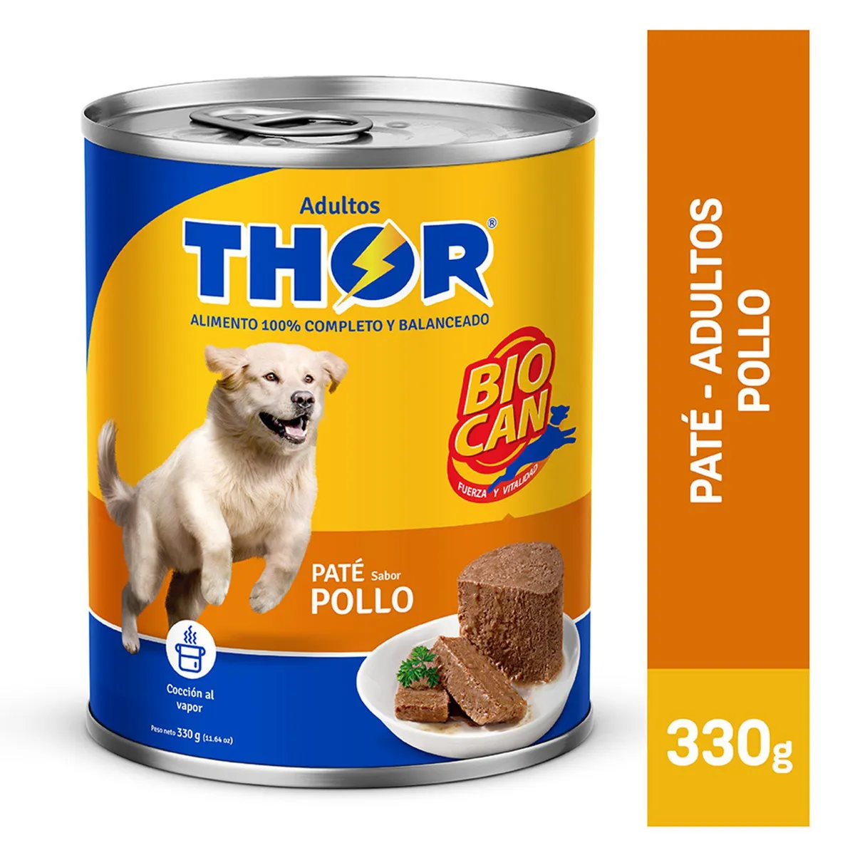 THOR - Paté Perros Adultos Thor Pollo Lata 330 g
