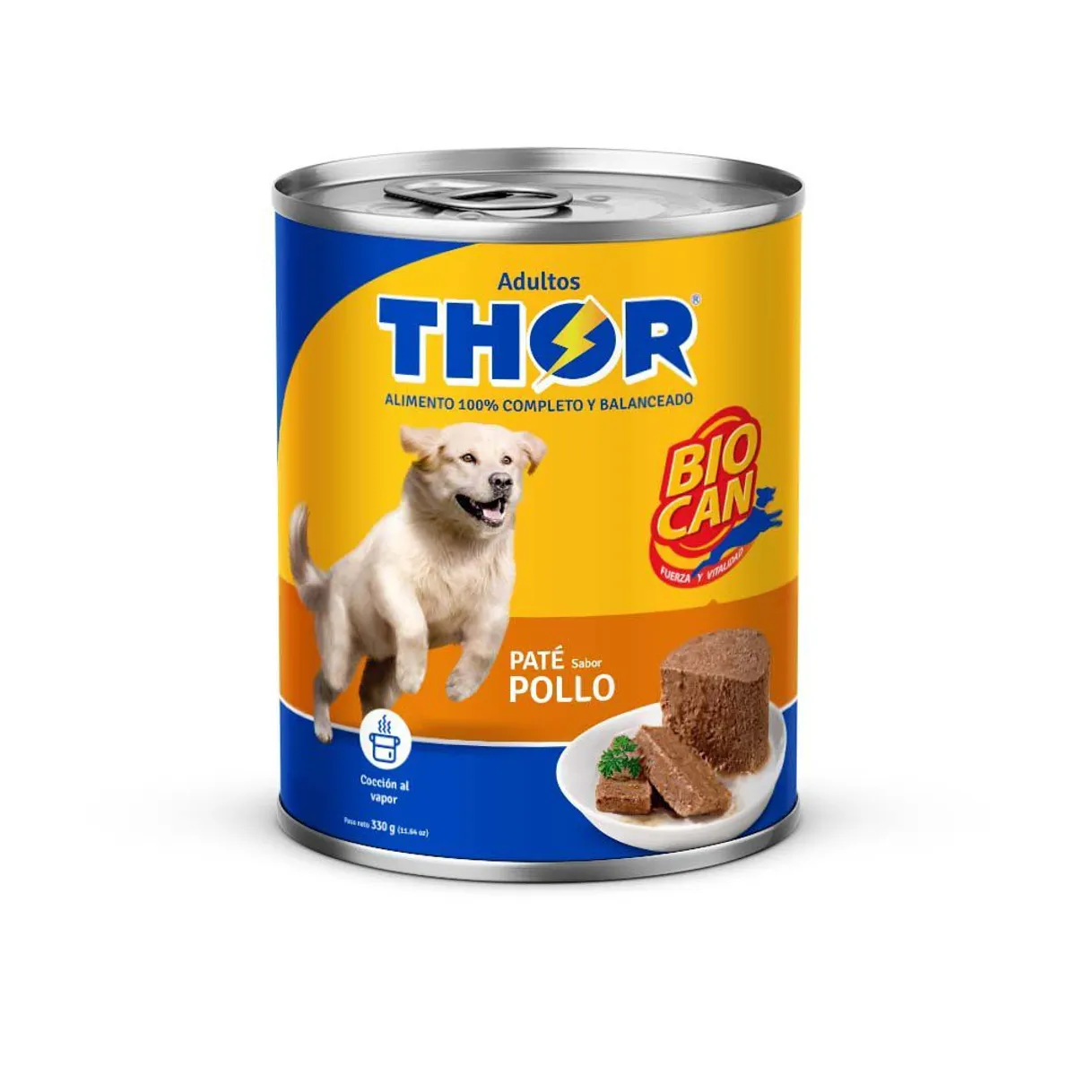 THOR - Paté Perros Adultos Thor Pollo Lata 330 g