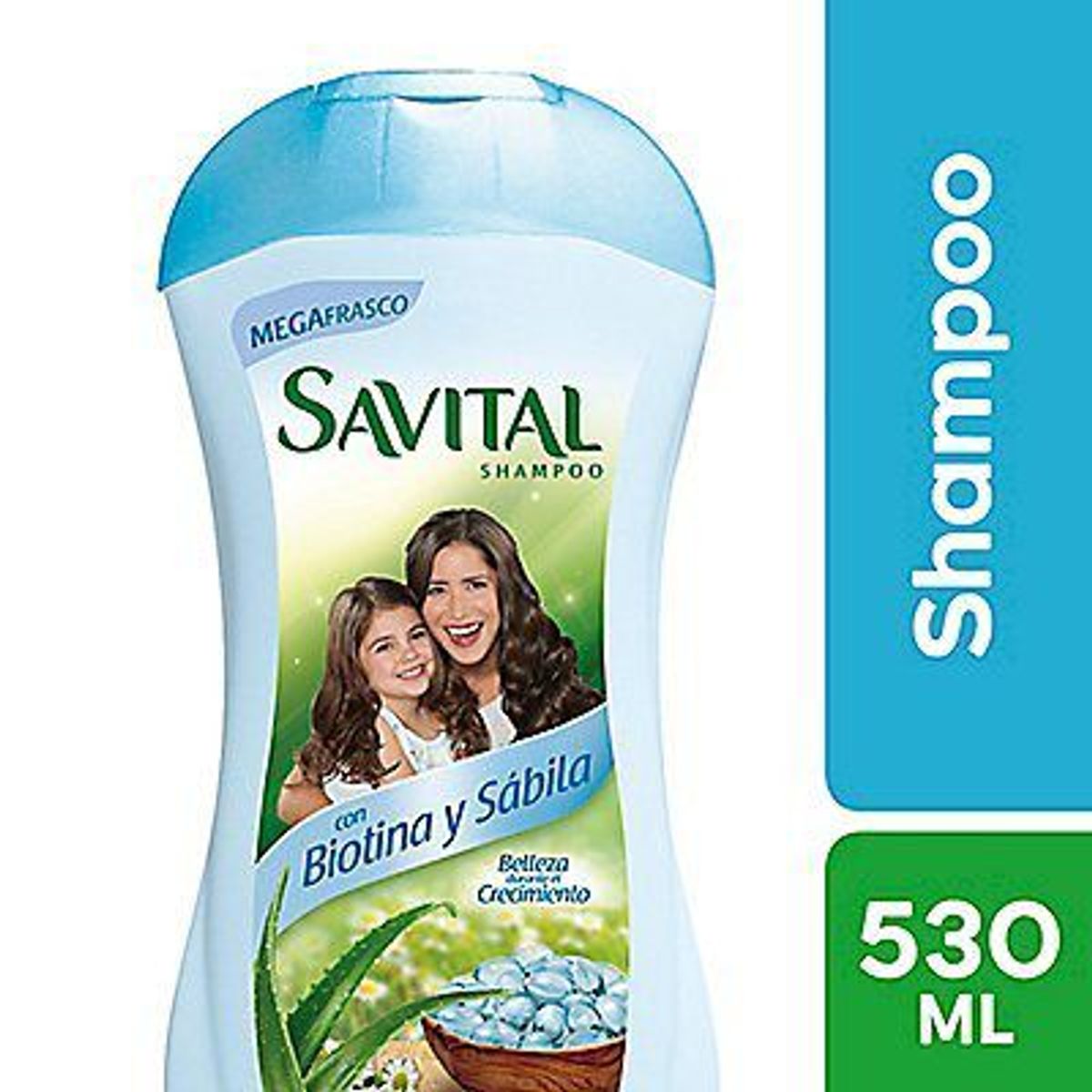 SAVITAL - Shampoo Savital Biotina y Sábila Botella 530 mL