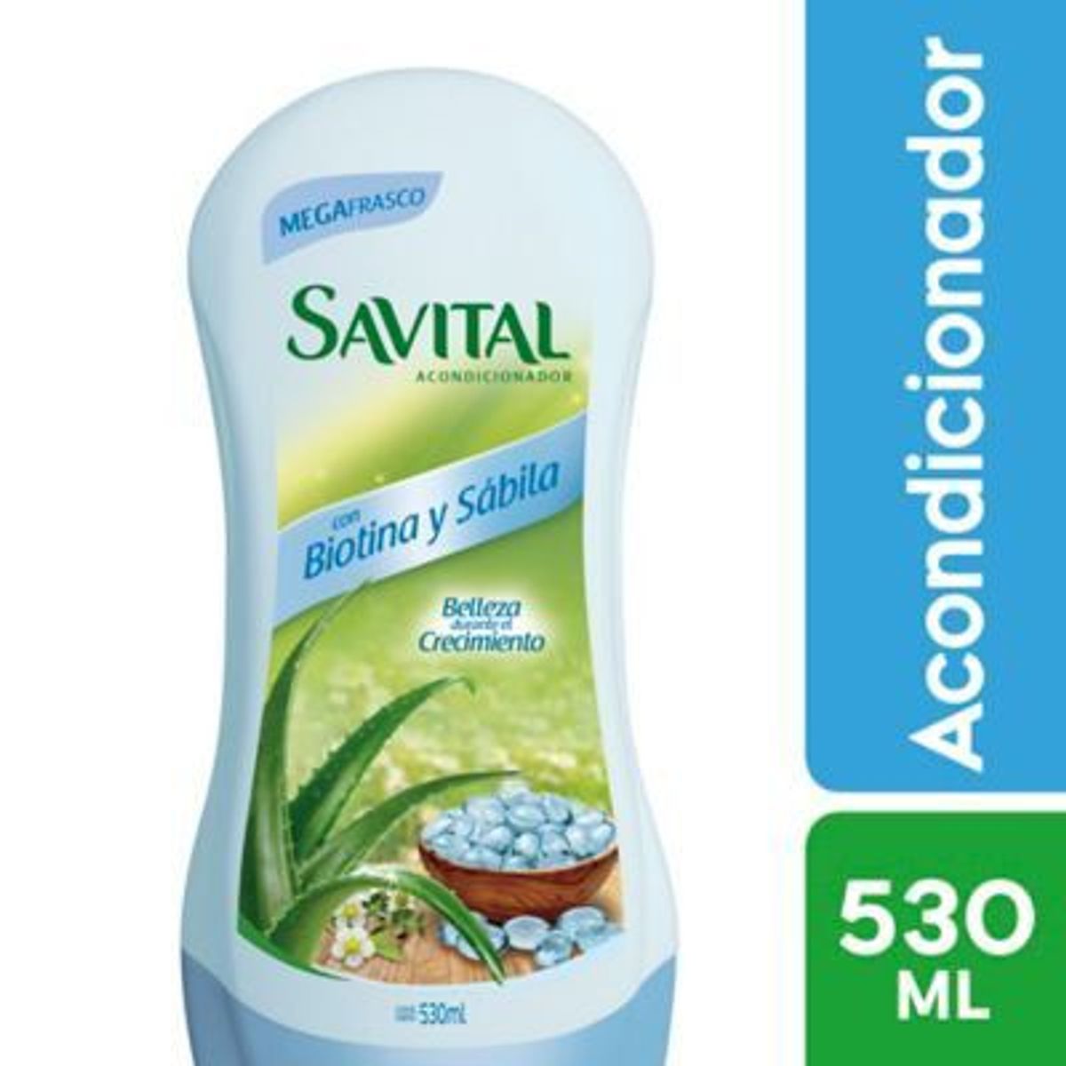 SAVITAL - Acondicionador Savital Biotina y Sábila Botella 530 mL
