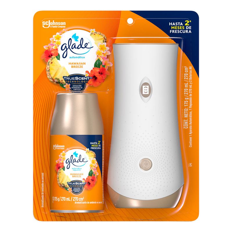 GLADE - Ambientador Glade Automático Hawaiian Breeze Envase 270 mL