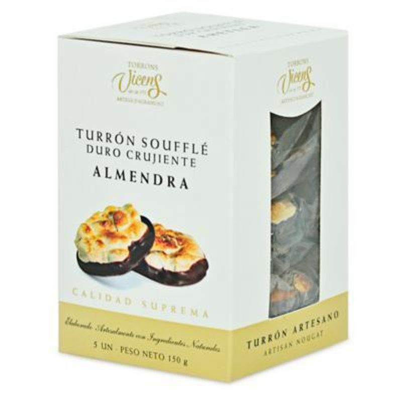 VICENS - TURRON SOUFFLE DE ALMENDRA CAJA VICENS 5UNX30G