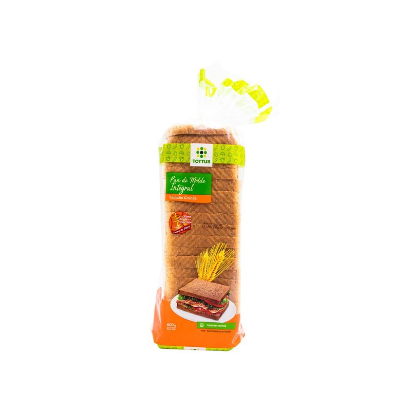TOTTUS - Pan Molde Integral Tottus 600 g