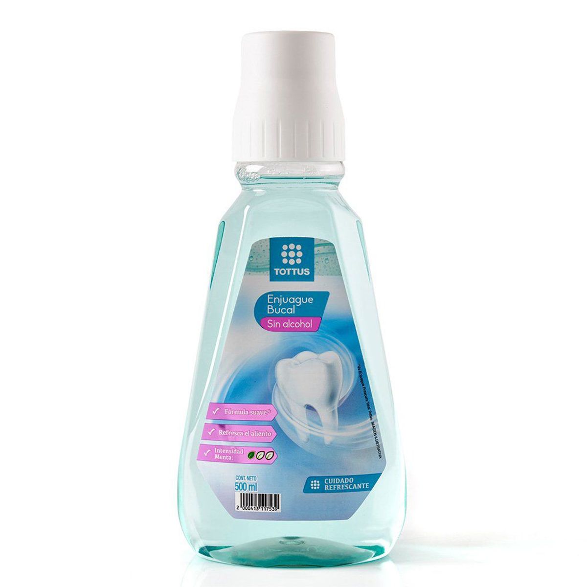 TOTTUS - Enjuague Bucal Tottus Sin Alcohol Envase 500 mL