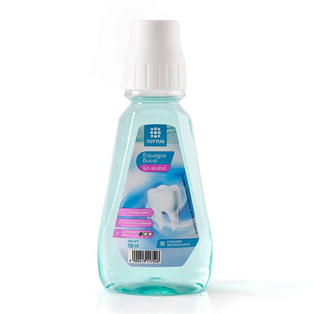 TOTTUS - Enjuague Bucal Tottus Sin Alcohol Envase 180 mL