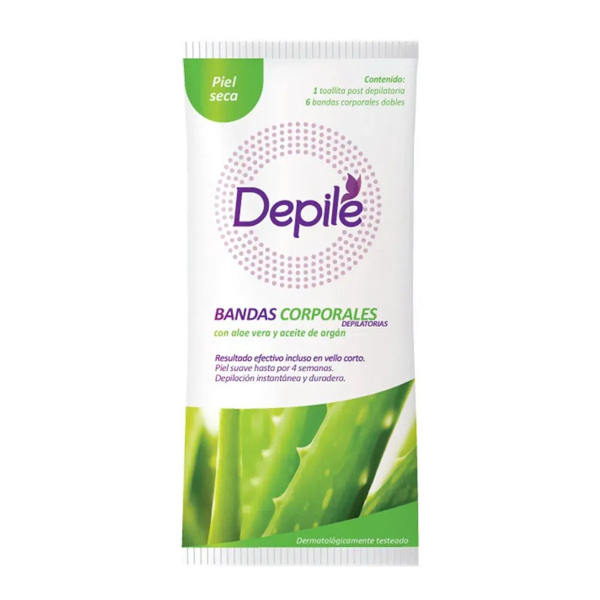 DEPILE - Bandas Depilatorias Depile Corporal Aloe Empaque 6 Und