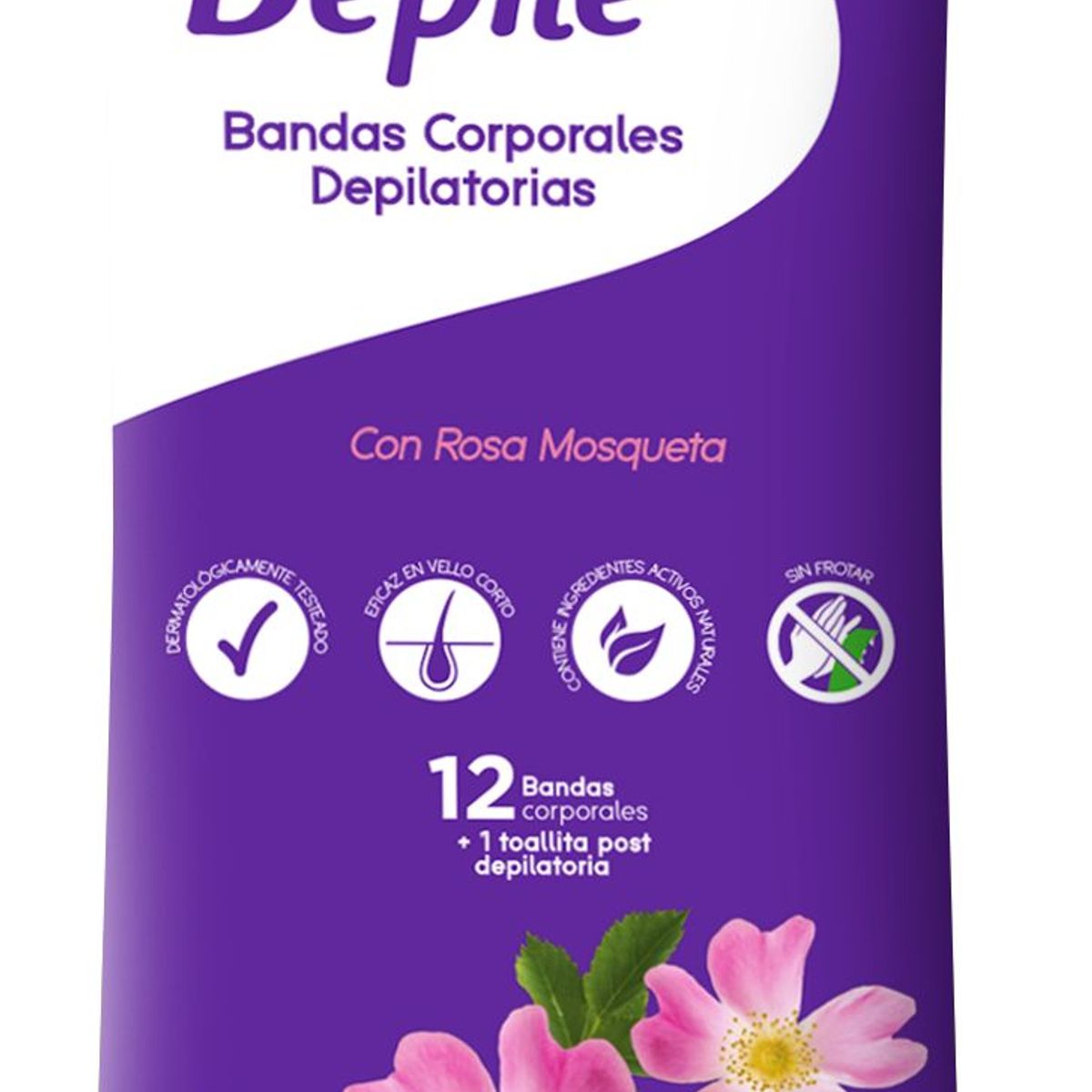 DEPILE - Bandas Depilatorias Depile Corporal Rosa Mosqueta Empaque 6 Und