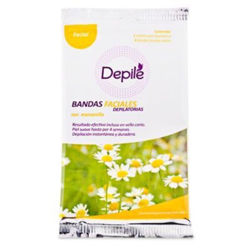 DEPILE - Bandas Depilatorias Depile Facial Manzanilla Empaque 6 Und