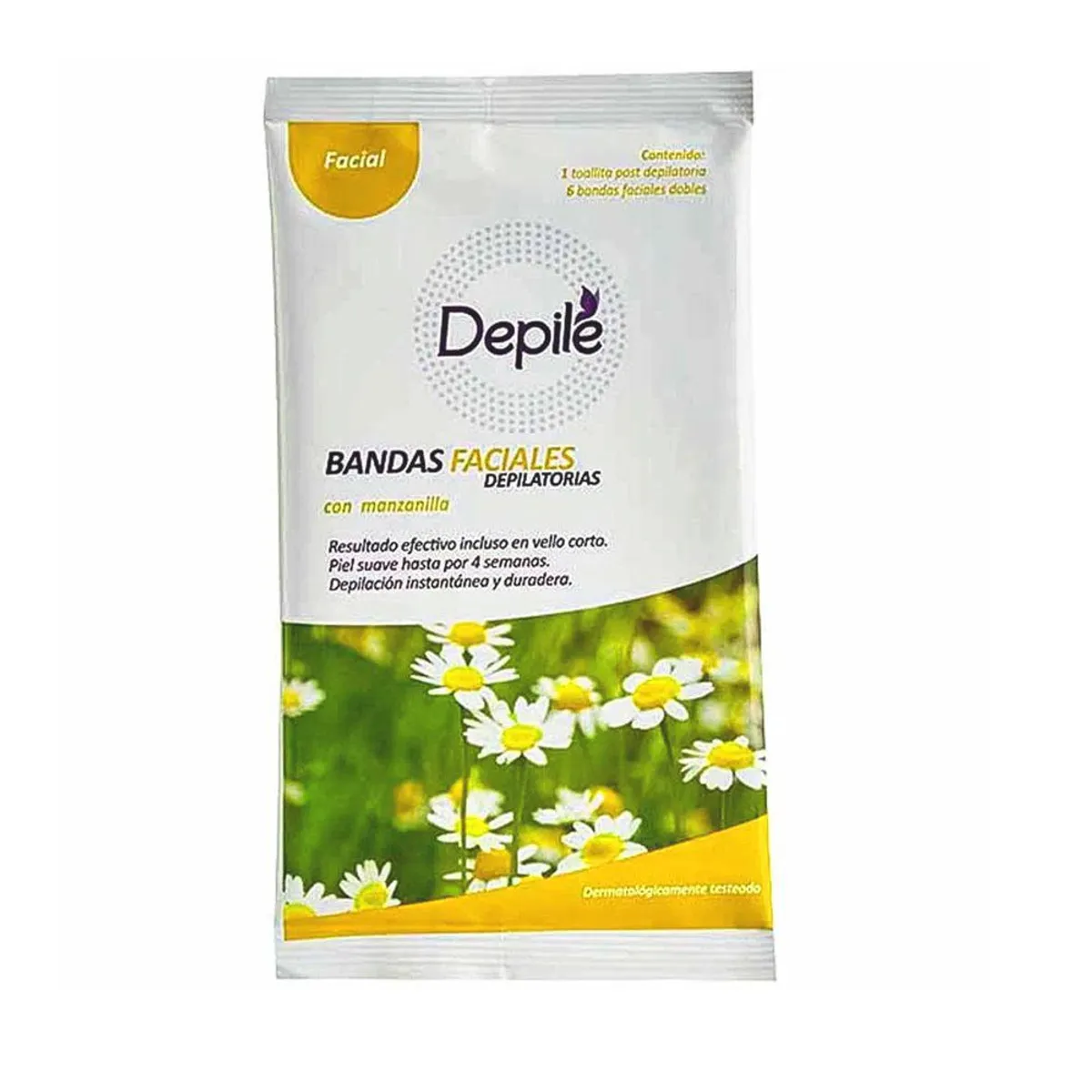DEPILE - Bandas Depilatorias Depile Facial Manzanilla Empaque 6 Und