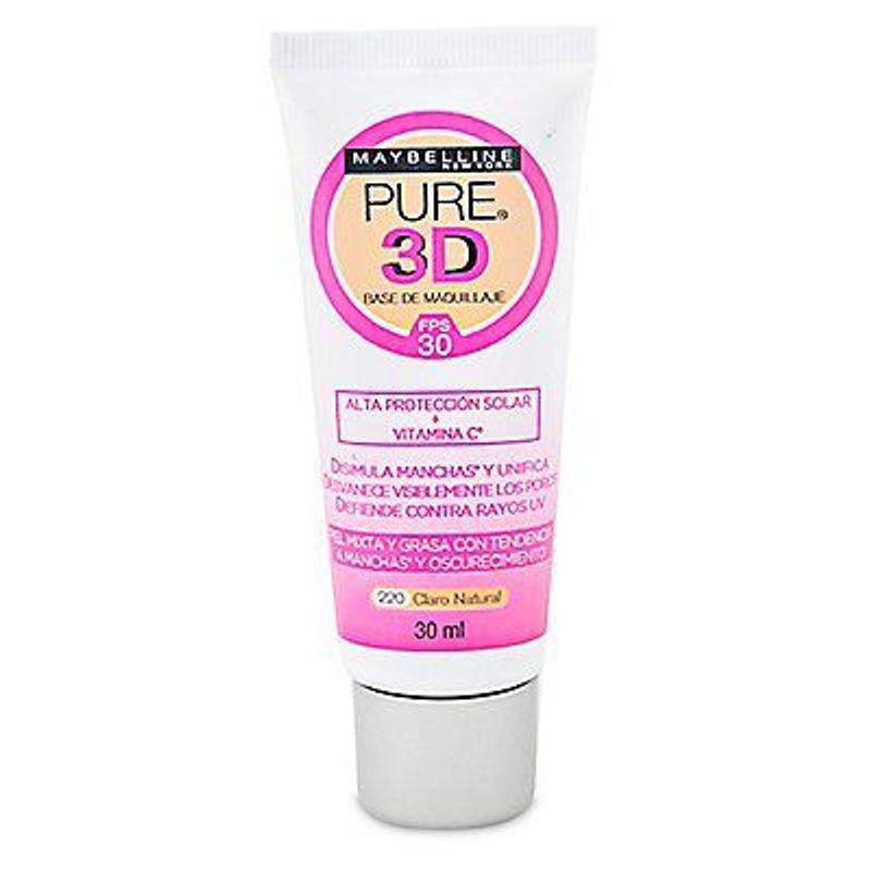 MAYBELLINE - Base Pure 3D Claro Natural