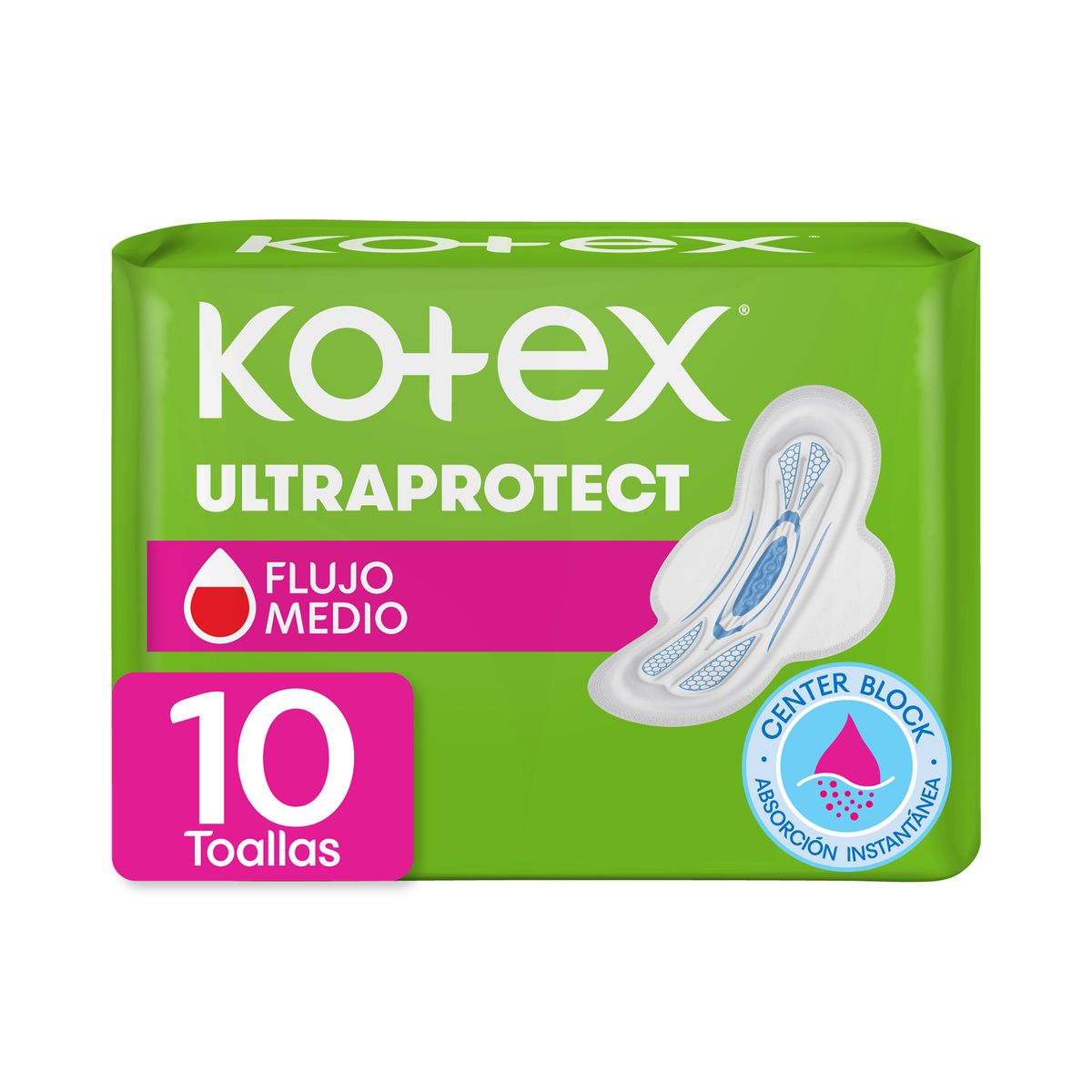 KOTEX - Toallas Higiénicas Kotex Normal Empaque 10 Und