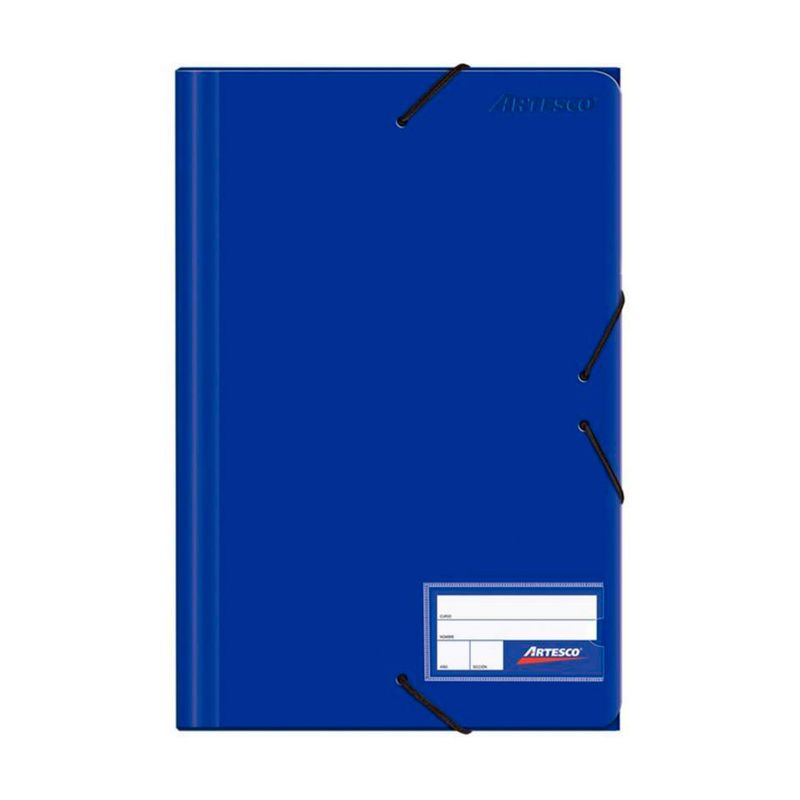 ARTESCO - Folder C/Liga Plastico Color Entero Azul