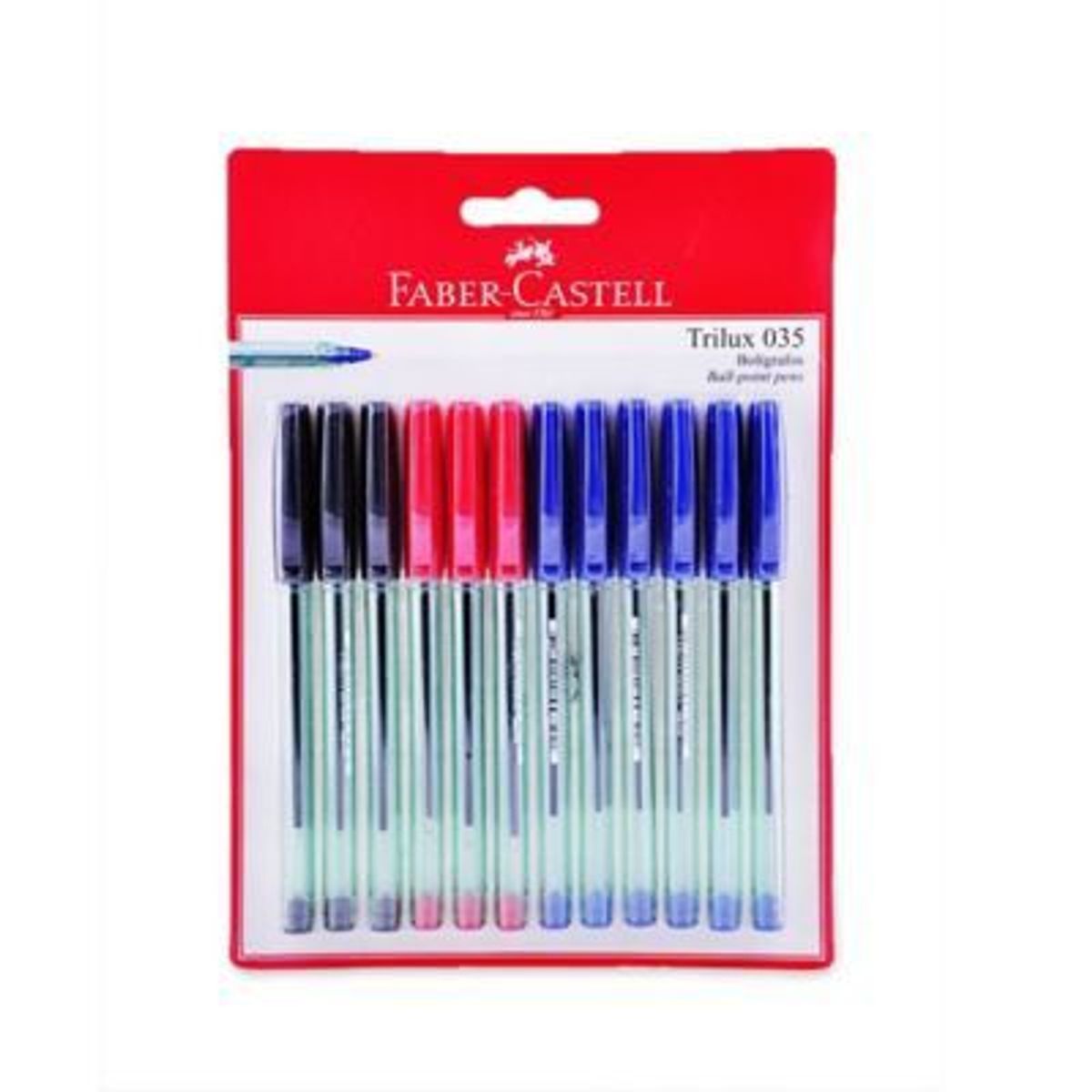 FABER CASTELL - Lapiceros Faber Castell Trilux 035 Empaque 12 Und