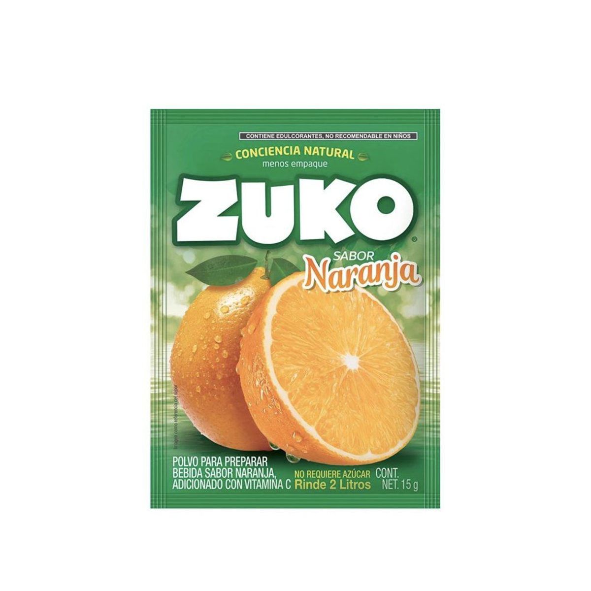 ZUKO - Bebida Instantánea en Polvo Zuko Naranja Sobre 15 g