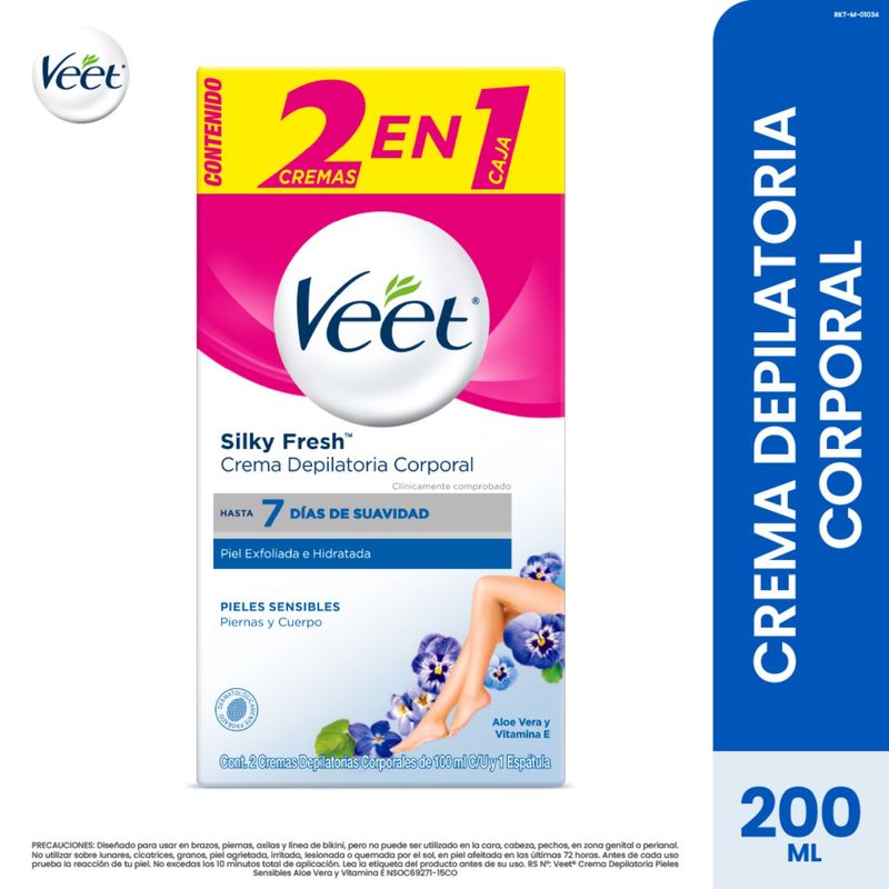 VEET - Veet Crema Depilatoria Piel Sensible 100mL
