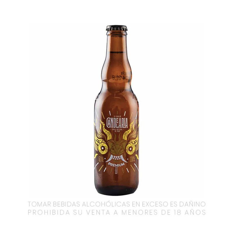 CANDELARIA - Cerveza Candelaria Artesanal Lager Premium Botella 330 mL