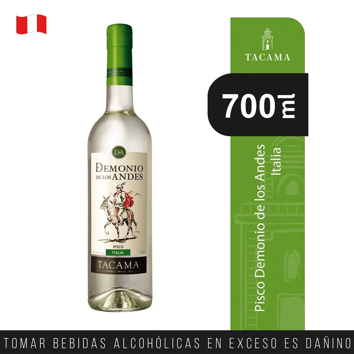 TACAMA - Pisco Italia Tacama Demonio de los Andes Botella 700 mL
