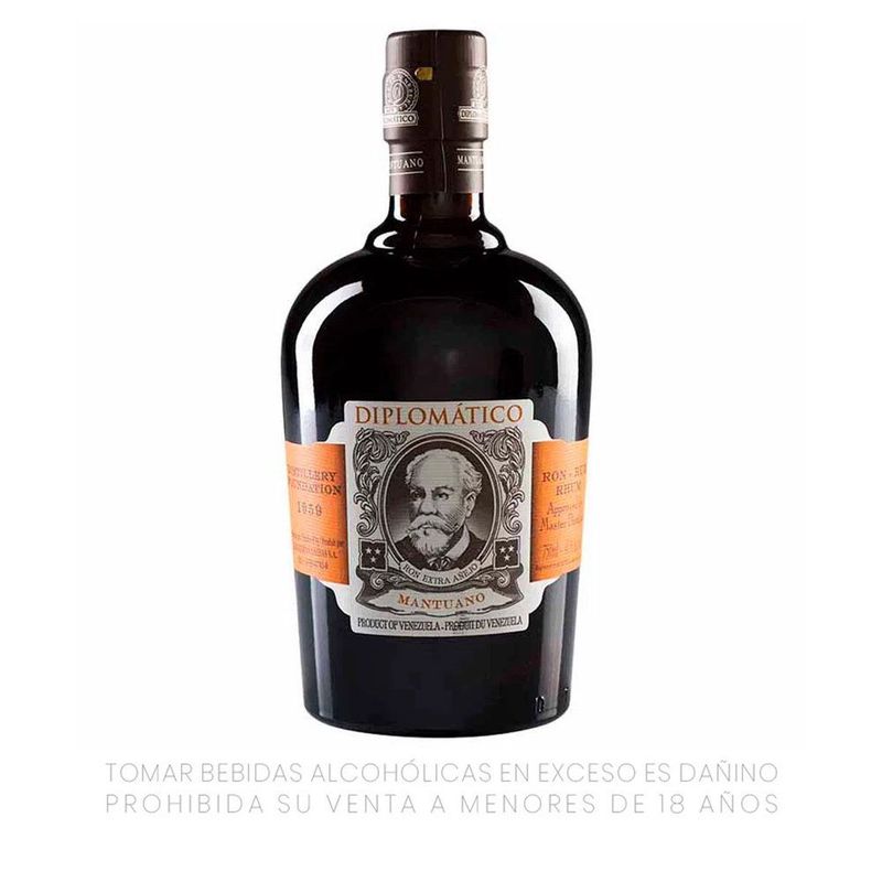 DIPLOMATICO - Ron Diplomático Mantuano Botella 750 mL